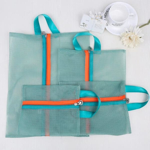 Smooth packing bags green organized suitcase set 1