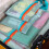 Smooth packing bags green organized suitcase set 3