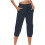 Women's Summer Plus Size Capris Elastic Wide-Leg Trousers 2