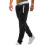 Men's elastic mid-rise polyester joggers with pockets 1