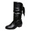 Dames snowboots met lage hak en vetersluiting, model riddermodel, maat 43 2