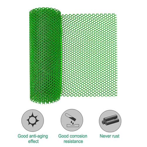 Plastic Garden Fence Netting Black Durable 1 Roll 2