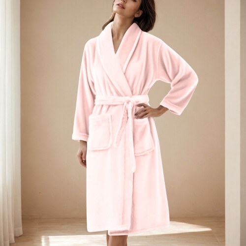 Women's Satin Robe Pink Size 2X 1