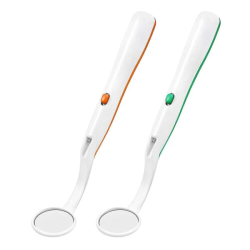Dental mirror with LED light 2 pcs 1