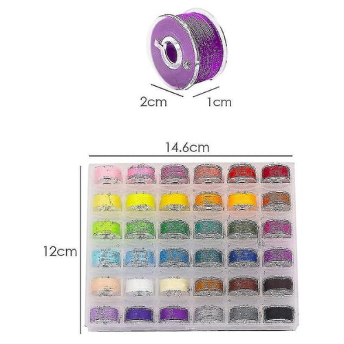 Sewing thread spools compatible with machines 36 pcs 1