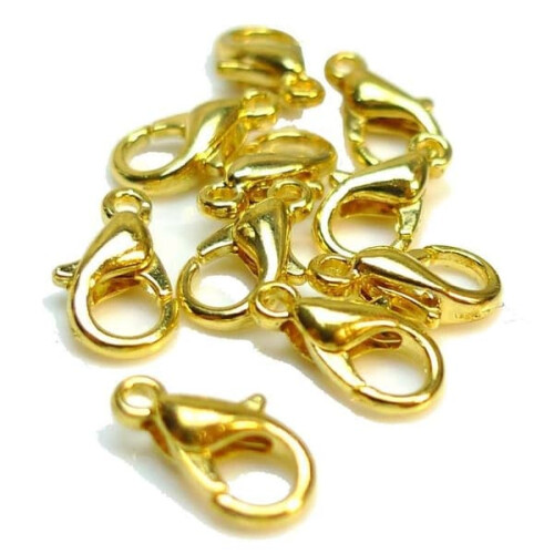 Necklace clasp gold plated 20-pack 1