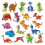 Dinosaur computer stickers set 50 pieces 3