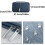 Blue passport cover waterproof protective bag 1 pc 3
