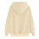 Beige langermet hettegenser med snøring til dame 5