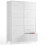 Fabric Dresser with 10 Drawers White 1
