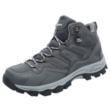 Men's Waterproof Ankle Hiking Boots Grey Size 9.5