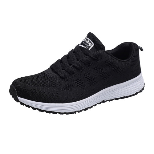Women's Mesh Cross-Strap Flat Sneakers White Size 8
