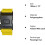 Luggage Strap Yellow 180cm x 5cm with Lock 2