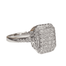Women's Square Gold Ring
