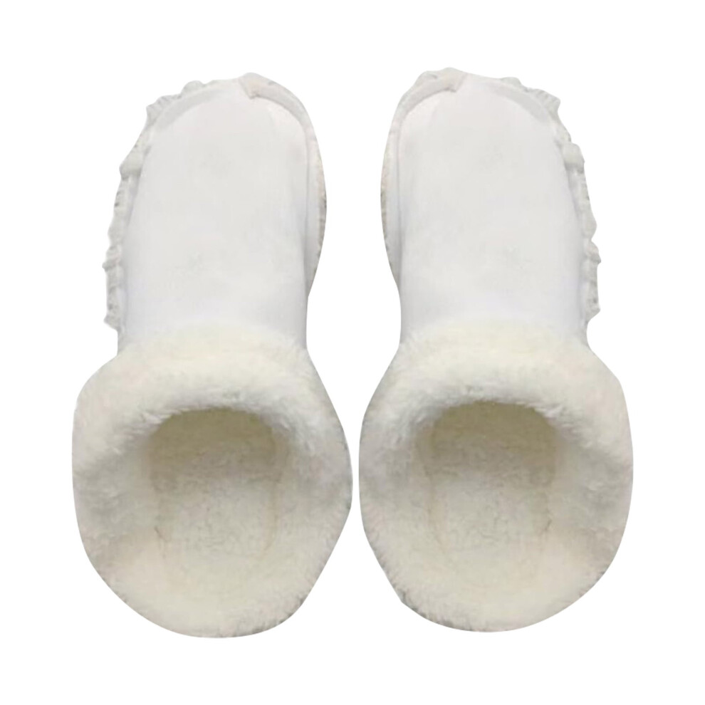 Winter plush slipper liners removable thick inserts