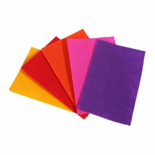 Colorful felt fabric sheets 40 colors 20 x 30 cm 1
