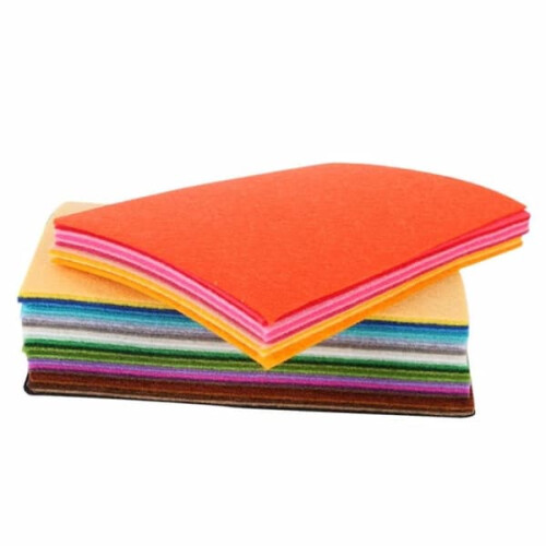 Colorful felt fabric sheets 40 colors 20 x 30 cm 2