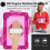 Samsung Galaxy Tab A9+ case rose red pink PC silicone 360 4