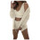 QLEICOM Dames Pluche 3-delige Loungewear Set Wit S 3