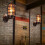Retro Industrial Cage Wall Lamp Bronze Iron Copper 4