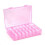 Transparent Plastic Storage Box for Embroidery Thread Pink 2