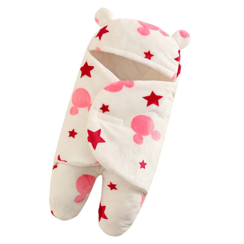 Newborn flannel jumpsuit with print, one piece