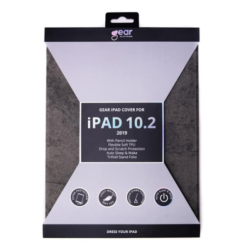 GEAR iPad 10.2 Case Grey Compatible with 2019–2021 Models 1