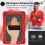 Samsung Galaxy Tab A9+ Case PC Silicone Red Black 360 3