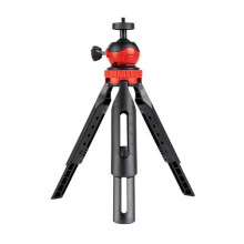 Multifunctional Tripod for Cameras & Phones Desktop Tripod Portable Vlog Selfie Stick with 360 Red