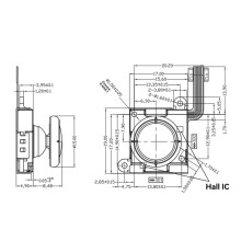 2X TMR Electromagnetic Joystick for ANBERNIC RG505 RG405M RG Anti-Drift Tunnel Magnetic Resistance Joystick A