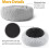 Gray plush donut dog bed 50 cm 3