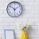 Silent Wall Clock Large Numbers Round Light Pink 4