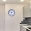 Silent Wall Clock Large Numbers Round Light Pink 5