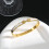 Titanium steel H-letter bracelet silver 5