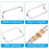Metal Handbag Frame U-Shaped Inner Kiss Clasp 2pcs 4