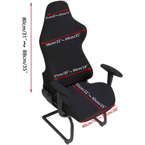 Stretchable gaming chair cover ergonomic fit 2