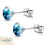 Stud Earrings Surgical Steel 316L Silver 4 mm Round Light 2
