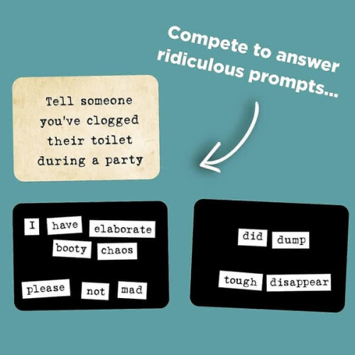 Ransom Notes Word Magnet Party Game 3+ Players 2
