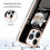 Capa compatível com iPhone 16 Pro com mármore eletrodepositado e design IMD de dupla face com padrão de crescimento natural. 6