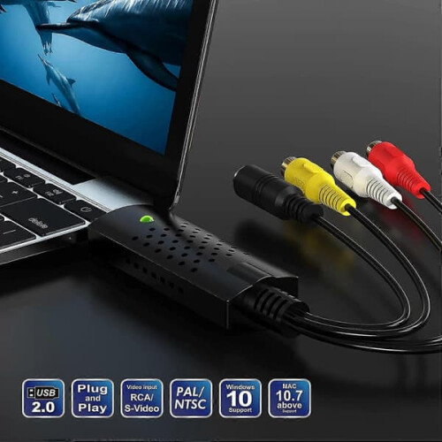 USB Video Capture Card for Hi8/VHS to Digital Conversion 1