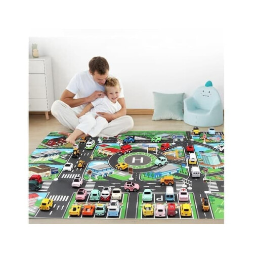 QD Children's Play Mat with Car Path 1pc 1