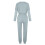 Damen-Loungewear-Set, Langarmpullover und hochgeschnittene Hose 5