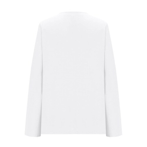 Damegenser med rund hals, casual, oversized langermet 1