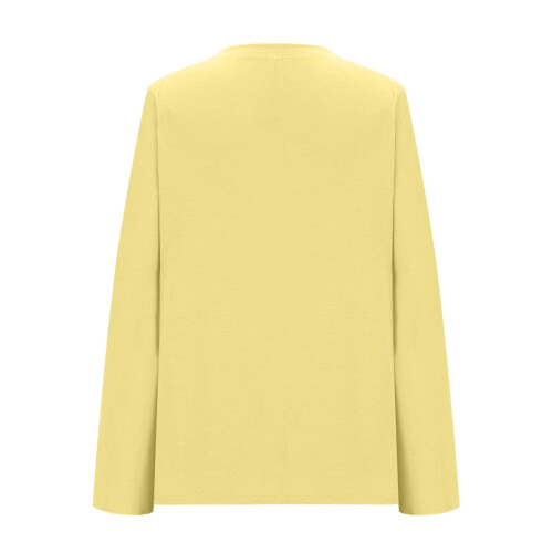 Dam Casual Enfärgad Rundhalsad Oversize Långärmad 2