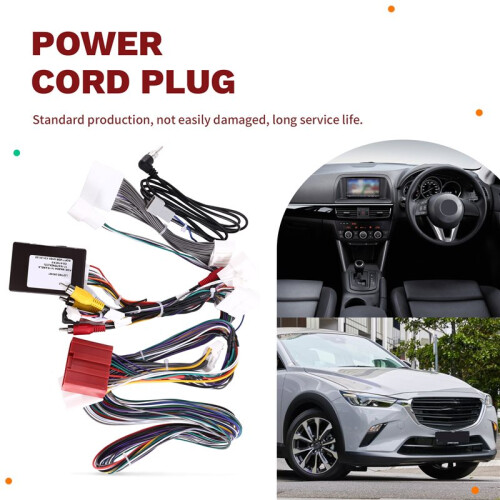 Für Android-Autoradio-Canbus-Decoder für  2, 3, CX-3, CX-5, Atenza, 16-Poliger Kabelbaum-Adapter, Stromkabelstecker 2