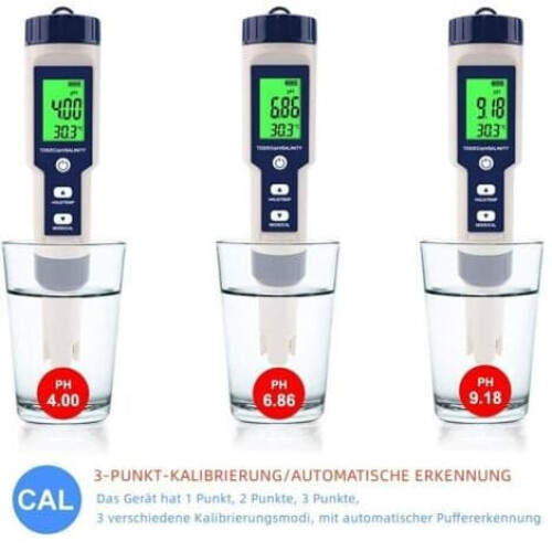 TS-PH Meter 5-in-1 Water Quality Tester for Pools 1