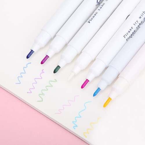 Water-Erasable Fabric Marking Pens Multicolor 12-Pack 1
