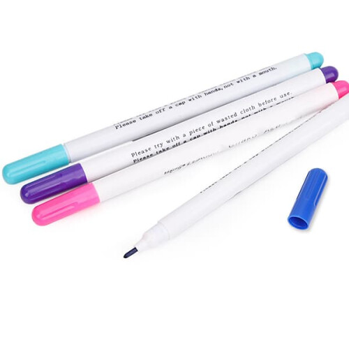 Water-Erasable Fabric Marking Pens Multicolor 12-Pack 2