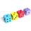Foam Dot Dice Square 3.8 cm Assorted Colors 4 pcs 2