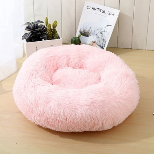 Monk Cat Pillow Soft Soothing Beige 1